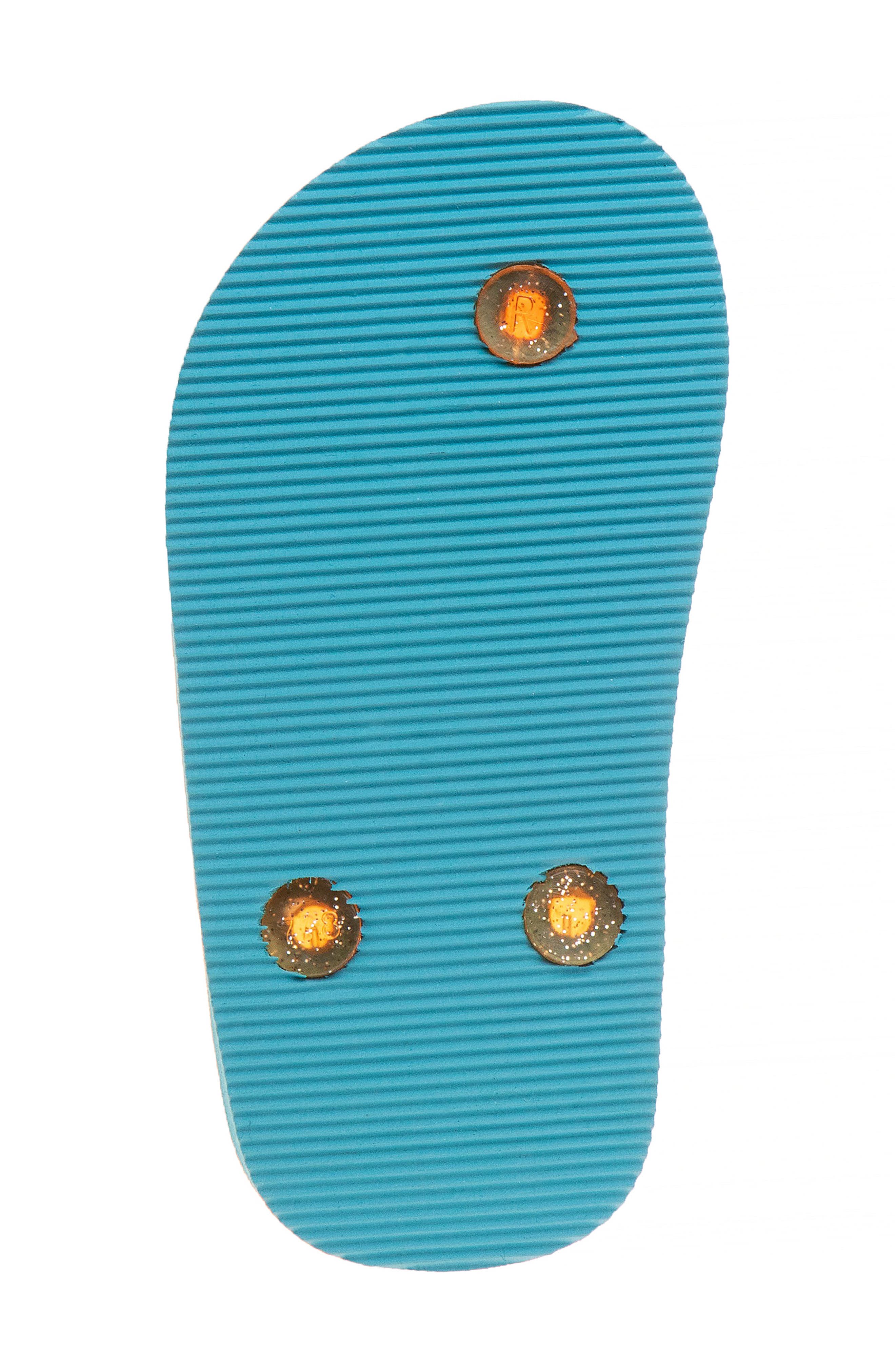 Kids' Moana Slingback Flip Flop Sandal, Alternate, color, BLUE/ORANGE