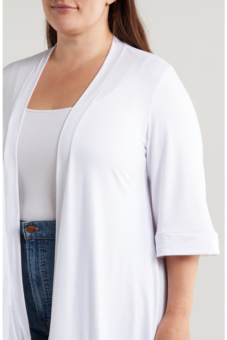 Open Front Cardigan, Alternate, color, WHITE