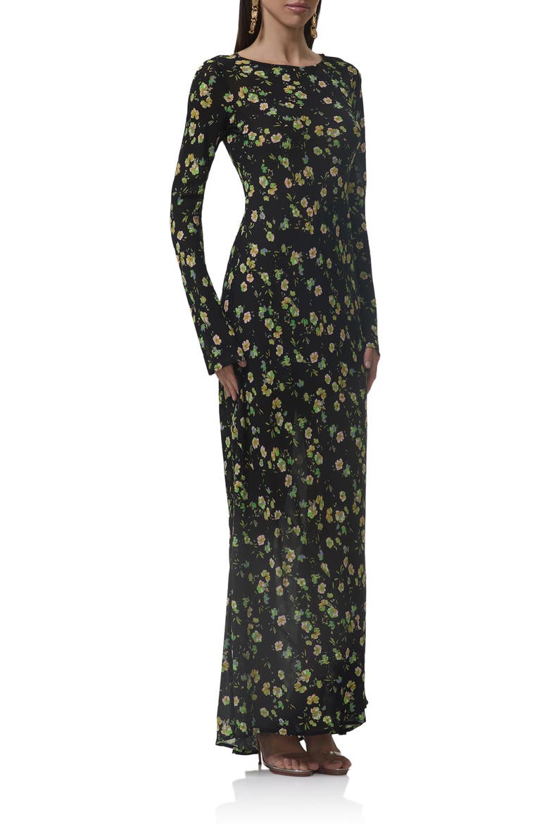 Jetta Floral Long Sleeve Maxi Dress, Alternate, color, CITRUS DAISY