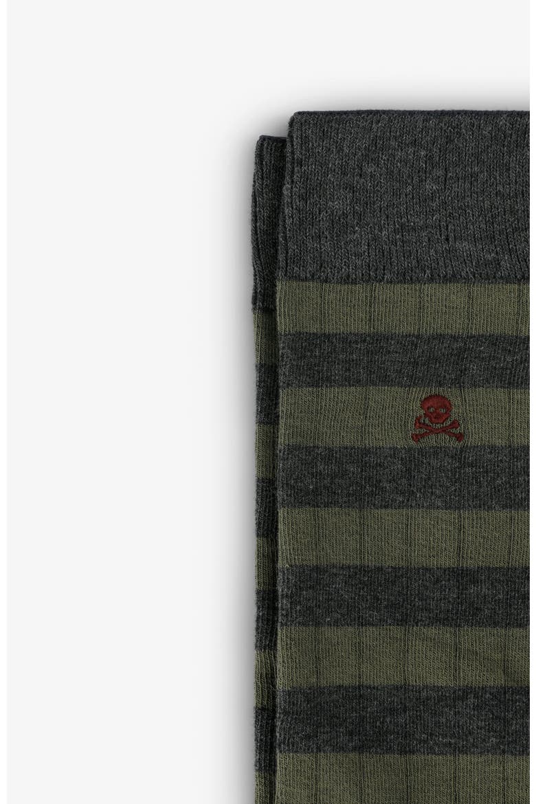 Stripes L Socks, Alternate, color, Grey