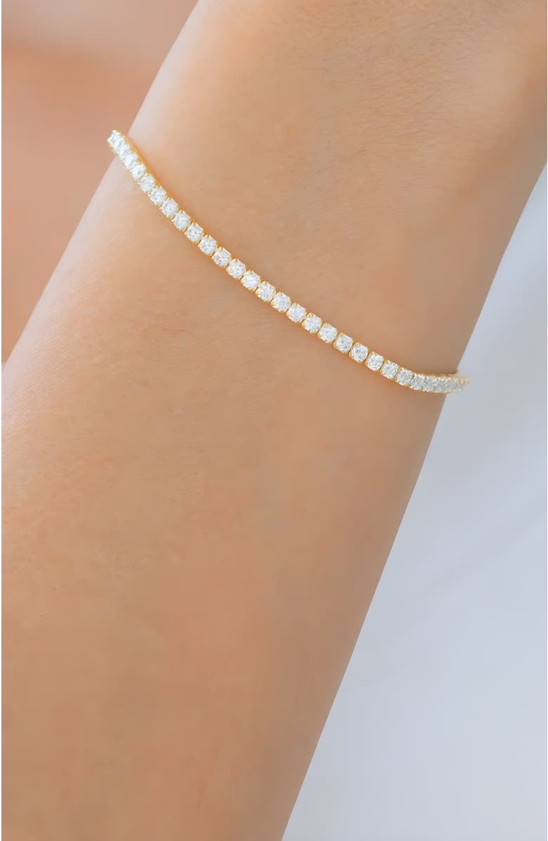 Mint & Lily Classic Tennis Bracelet, Alternate, color, Gold