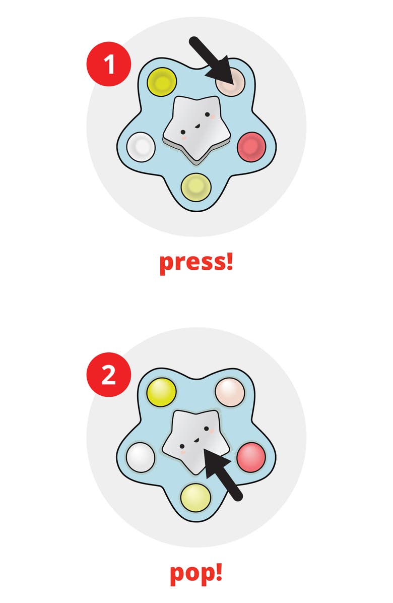 Skip Hop Silver Lining Cloud Pop Star Sensory Toy, Alternate, color,