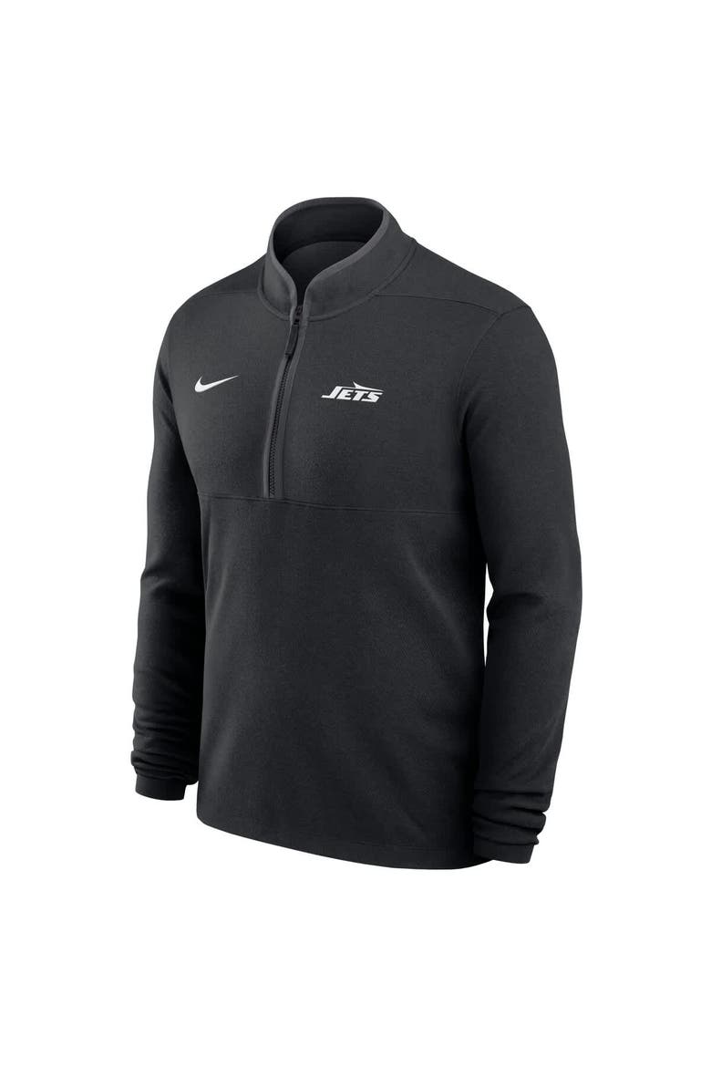 Men's Nike Black New York Jets Lightweight Victory Dri-FIT Half-Zip Pullover, Alternate, color, Black