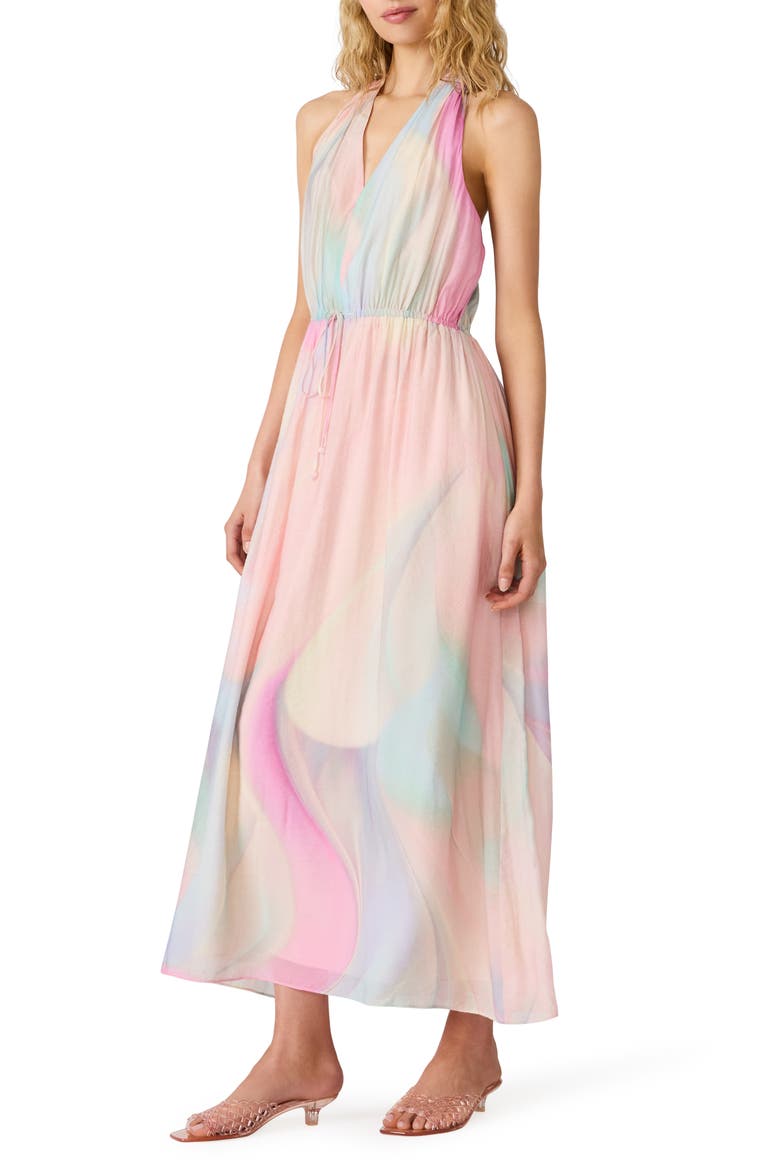 Crawford Halter Maxi Dress, Alternate, color, PASTEL MULTI