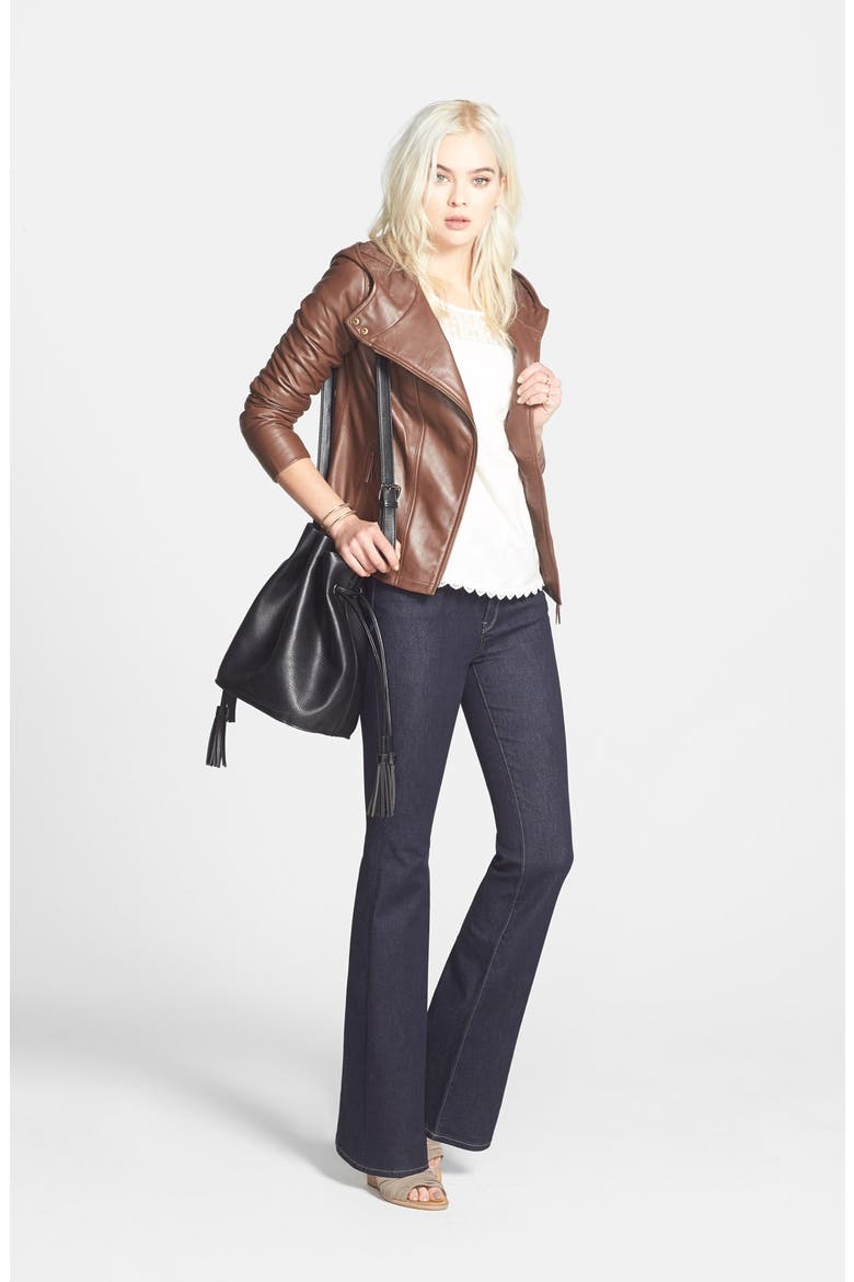 Treasure&Bond High Rise Flare Jeans, Alternate, color, LUXE BLUE BLACK