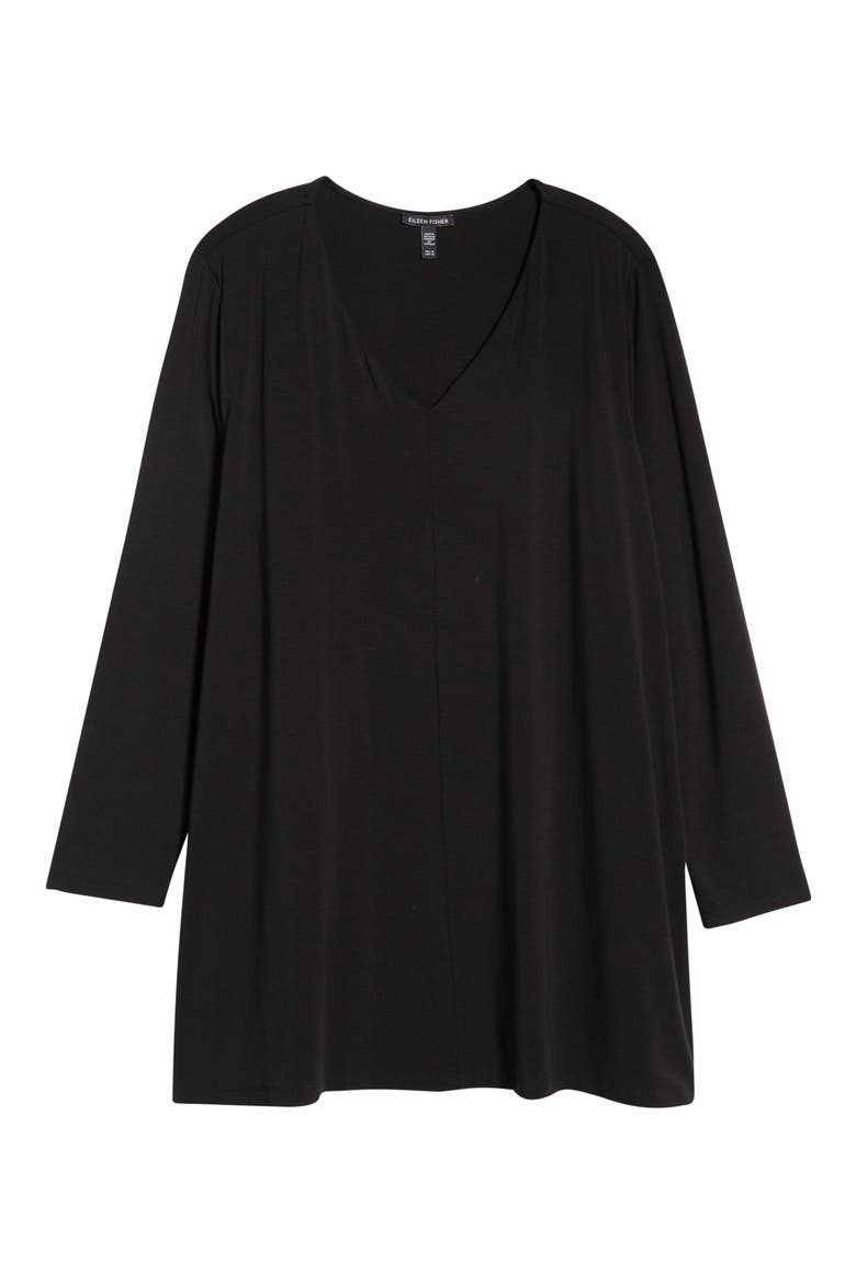 Tunic Top, Alternate, color, BLACK