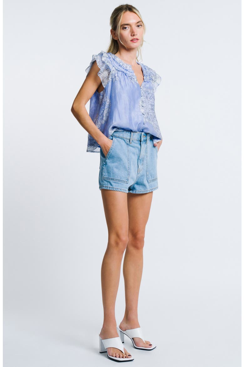 Rothy Floral Top, Alternate, color, BLUE MULTI