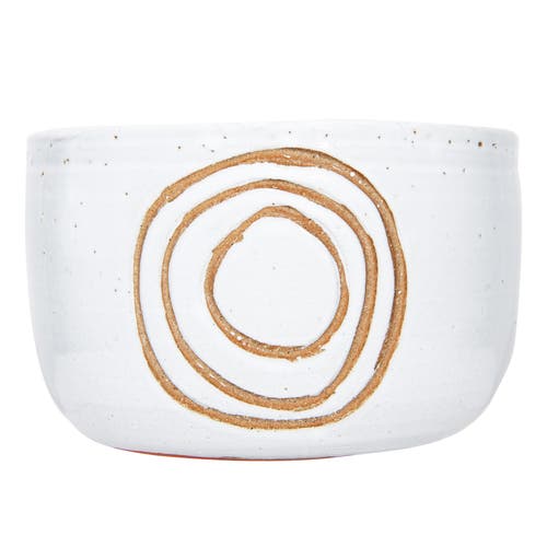 Storied Home White Terracotta Planter