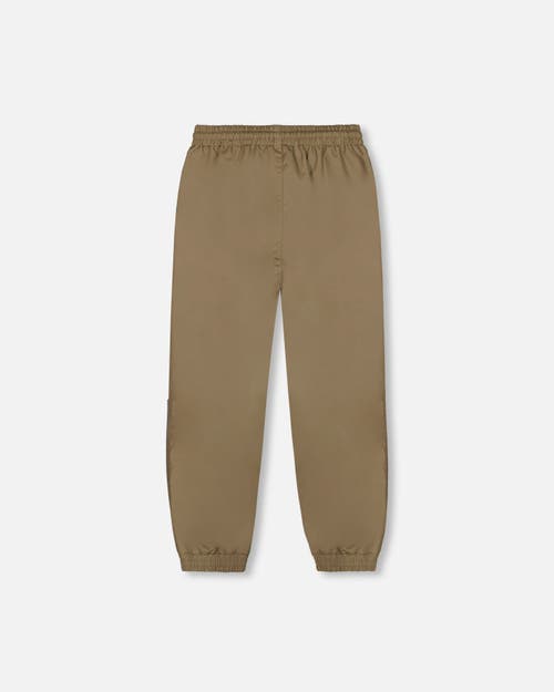 Deux Par Deux Kids Unisex Splash Pants Taupe In Taupe