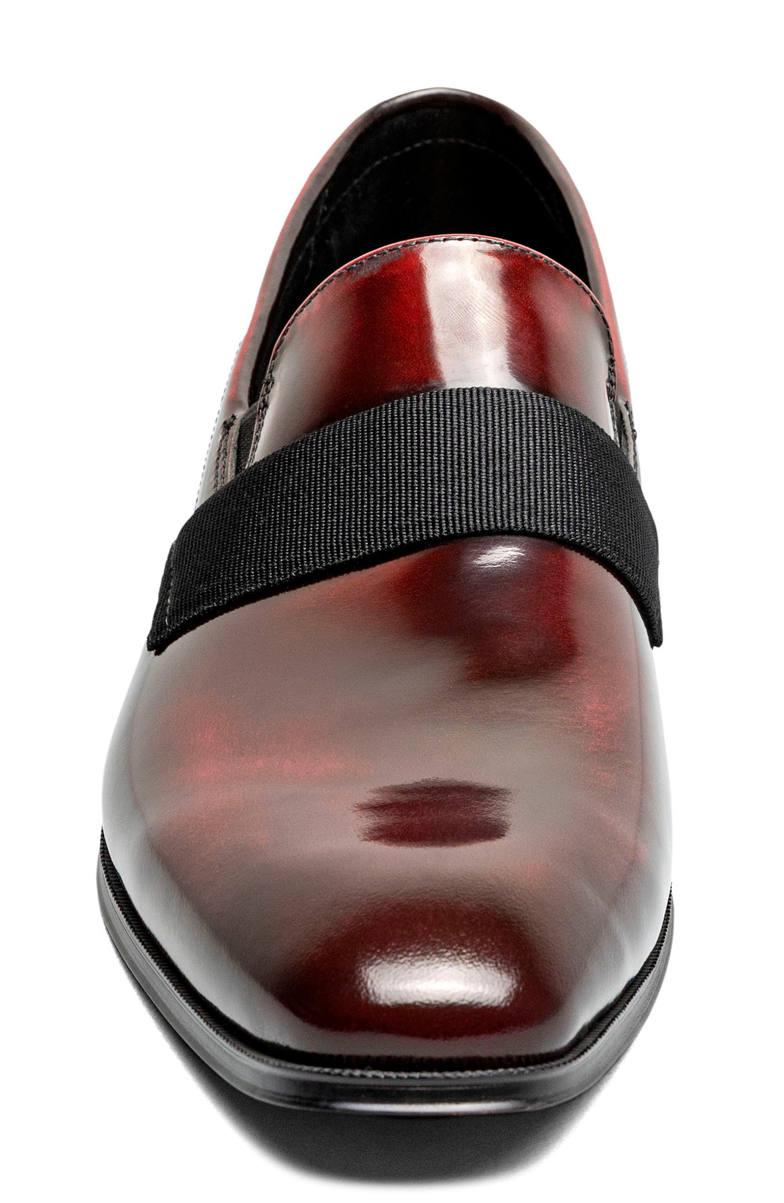 Tux Plain Toe Slip-On, Alternate, color, BURGUNDY