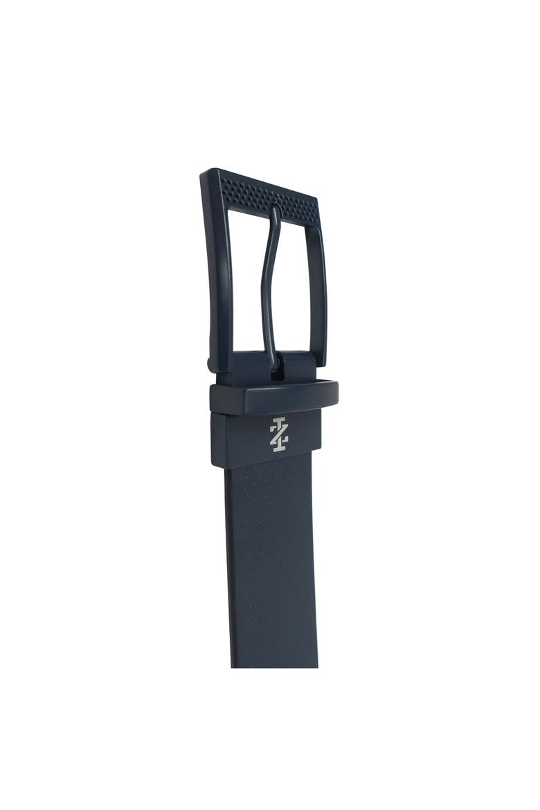 Golf Reversible Embossed Perf to Smooth Texture Leather Belt, Alternate, color, Navy/Cognac