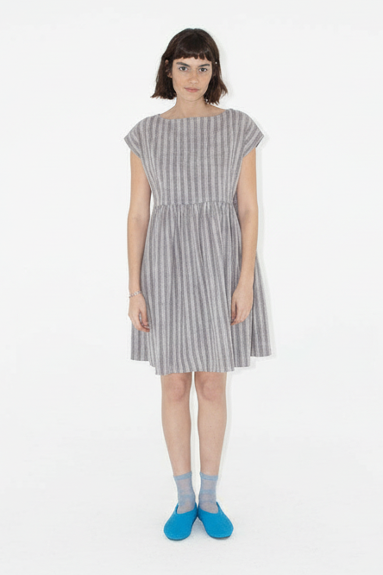 Float Slit-neck Mini Dress, Main, color, Scribble