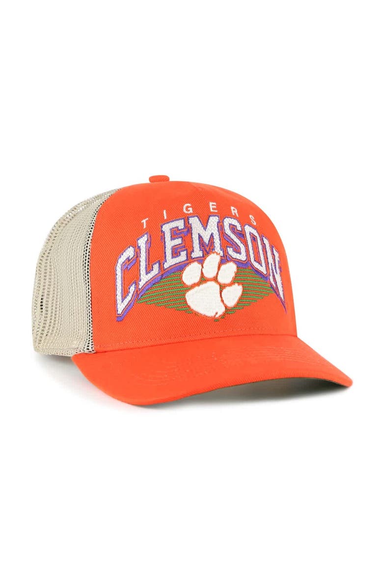 '47 Men's '47 Orange Clemson Tigers Pomona Mesh Hitch Adjustable Trucker Hat, Alternate, color, Orange