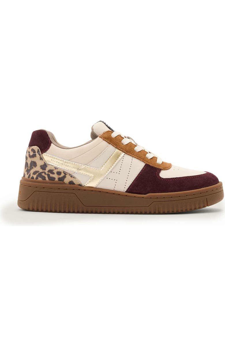 AllSaints Vix Sneaker, Alternate, color, Titan Red/ Brown