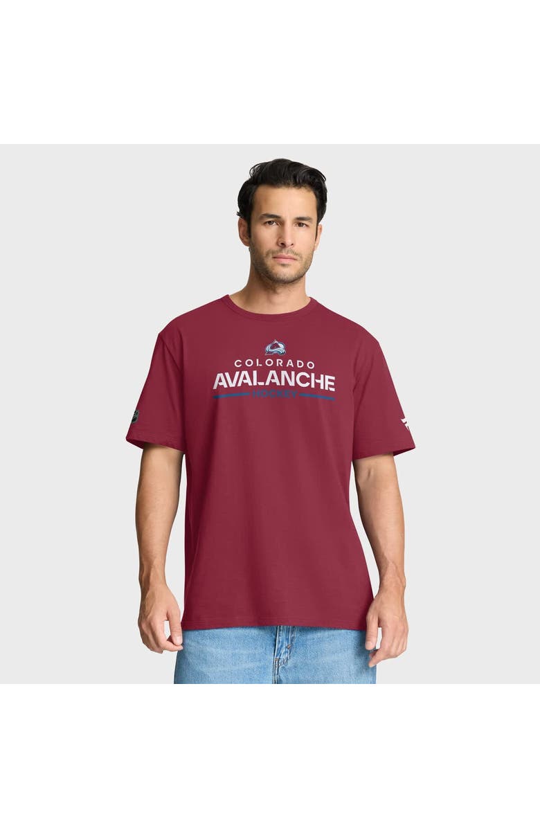 FANATICS Men
s Fanatics Burgundy Colorado Avalanche Authentic Pro Primary T-Shirt, Main, color, Burgundy