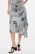 Desigual Handkerchief Hem Skirt