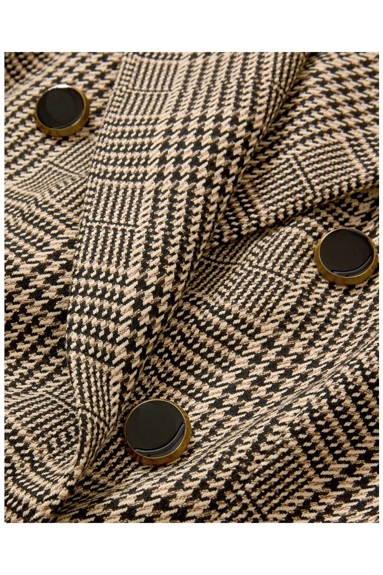 Rhys Houndstooth Check Dickey Jacket, Alternate, color, BLACK MULTI