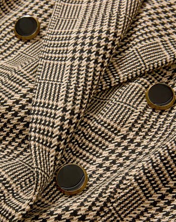 Rhys Houndstooth Check Dickey Jacket