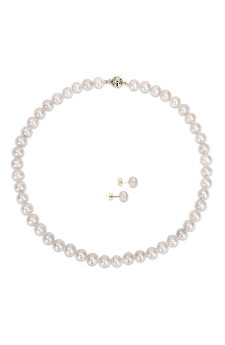 Julianna B. 2-Piece Set Cultured Pearl Necklace 
Earrings 14k, Alternate, color, 