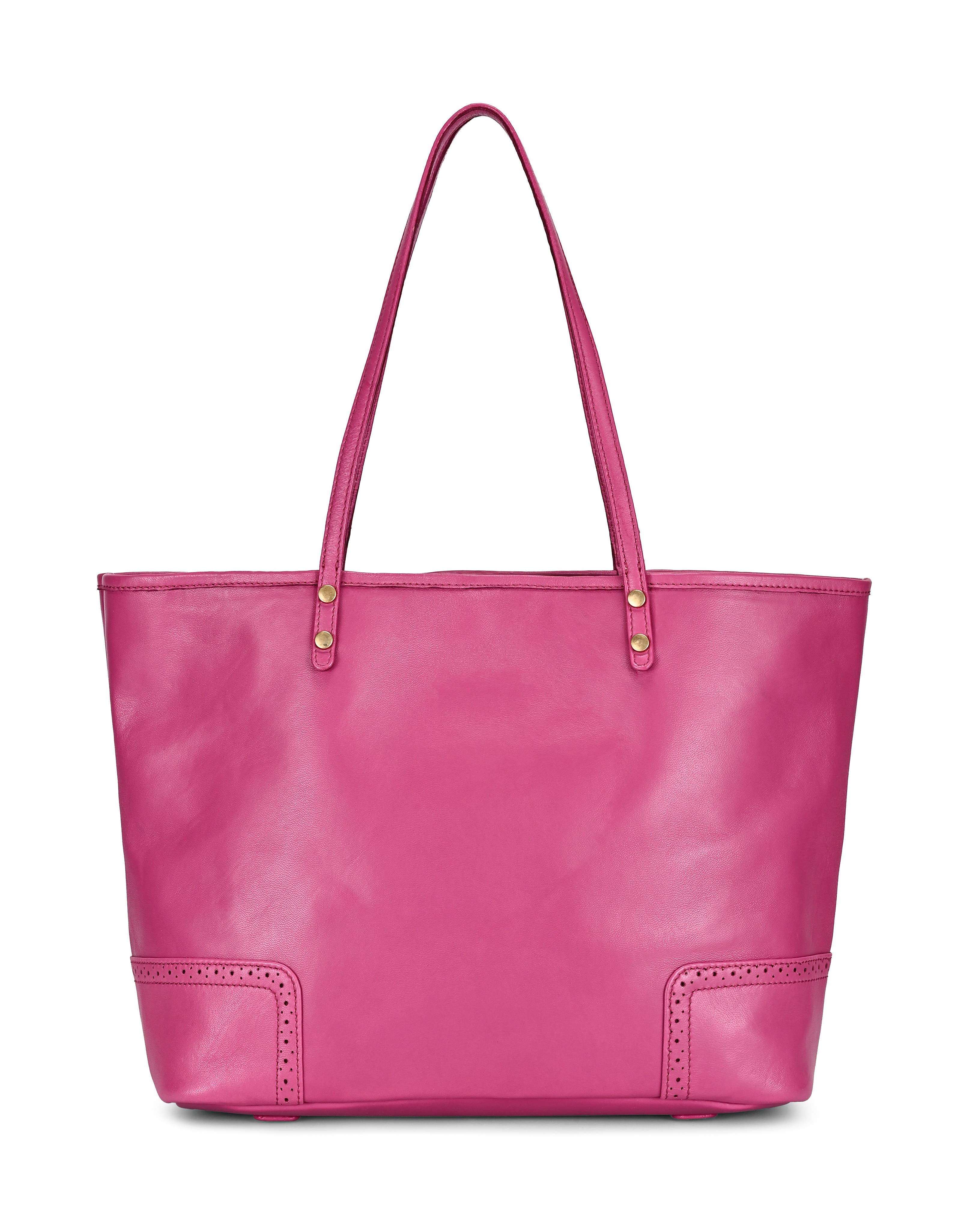 Camellia Medium Reversible Leather Tote, Alternate, color, Fuchsia