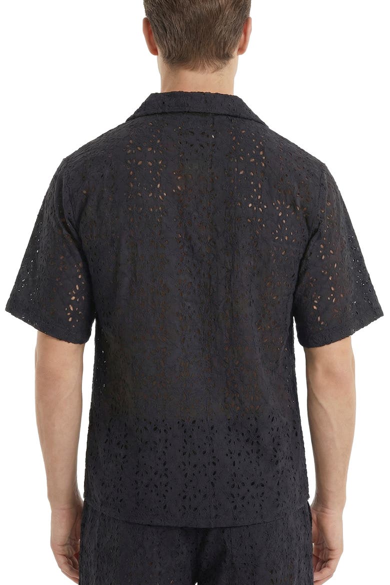 Eyelet Top, Alternate, color, Black