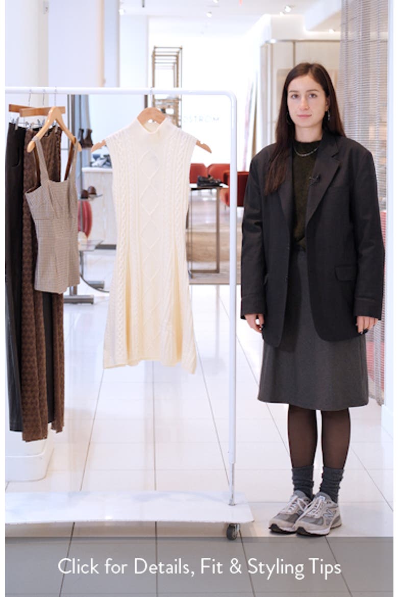 Charade Wool Blend Sweater Dress video