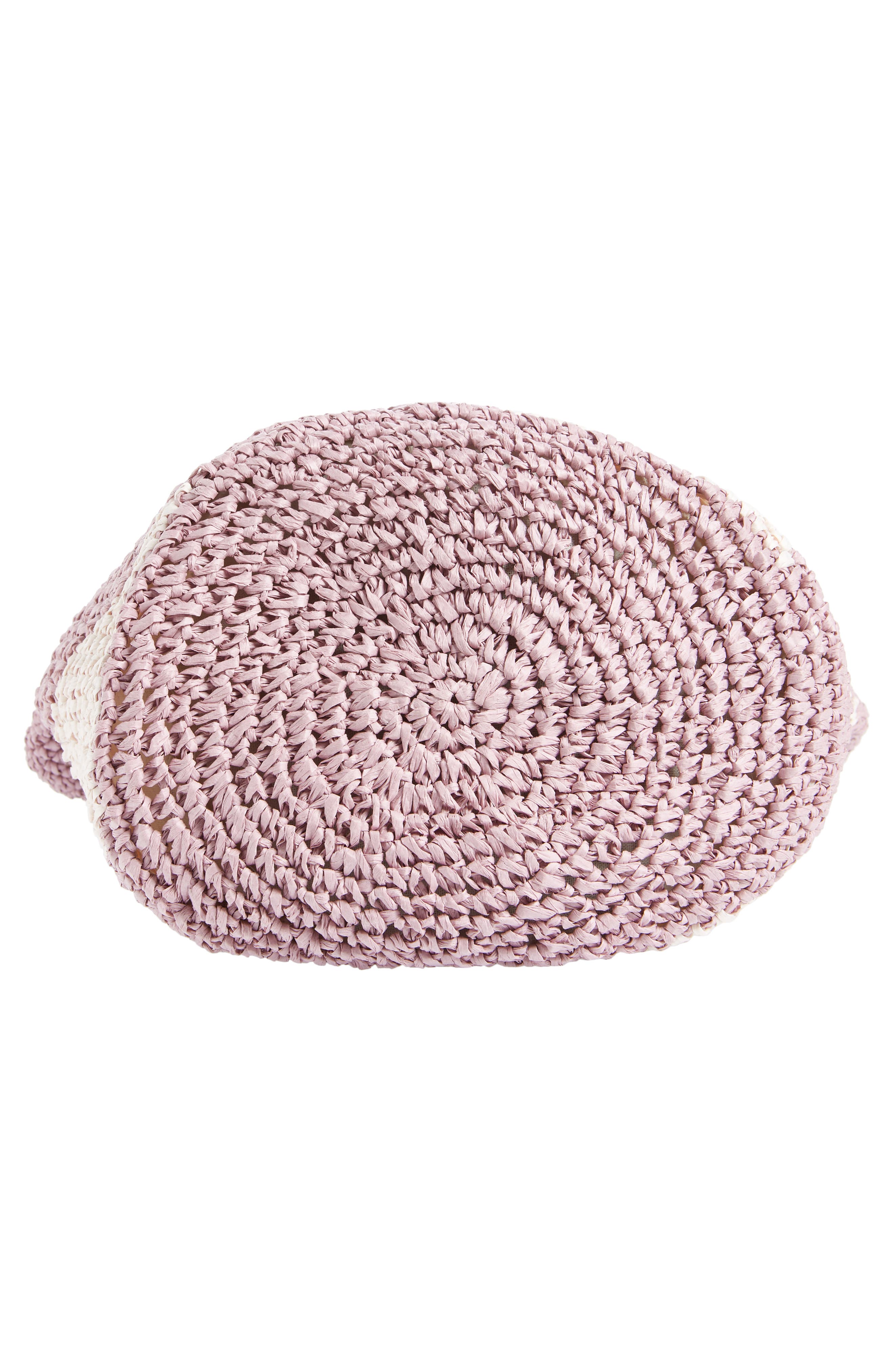 Demi Diagonal Straw Shoulder Bag, Alternate, color, LAVENDER PETAL