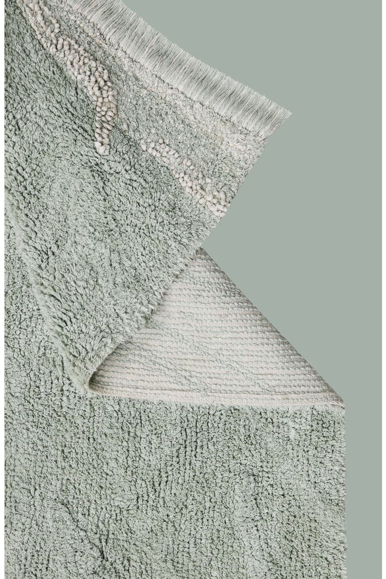 Kids' Wasahable Waves Play Rug, Alternate, color, NATURAL BLUE SAGE GREEN