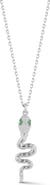 GLAZE JEWELRY Cubic Zirconia Snake Pendant Necklace