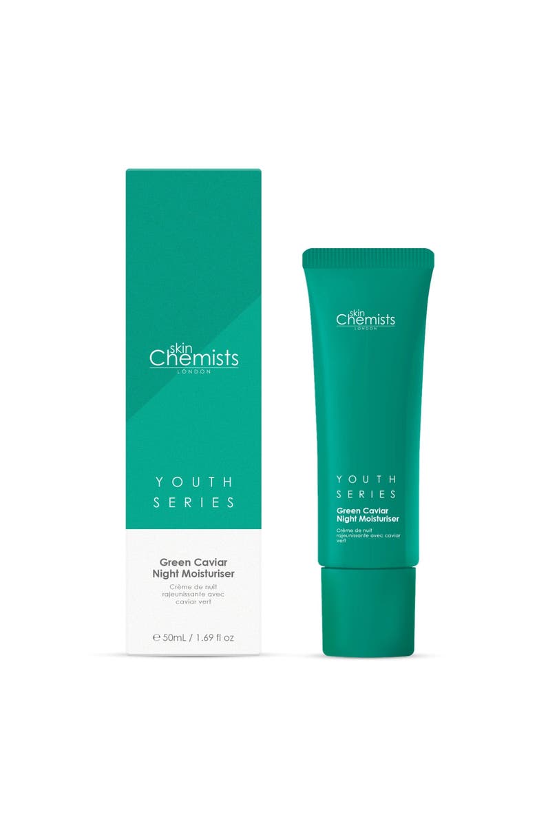 SKINCHEMISTS Youth Series Green Caviar Night Moisturiser 50ml x 2 Duo Pack, Alternate, color, White