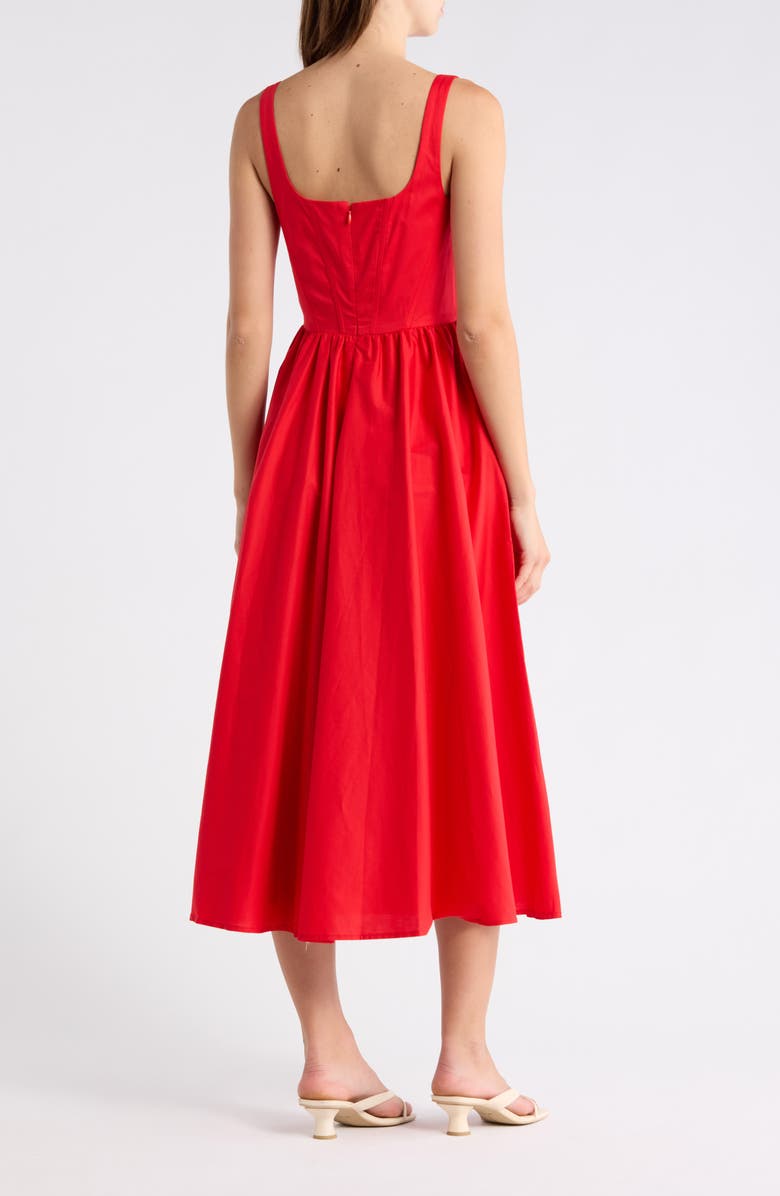 knee length dresses for ladies WAYF Desi Corset Midi Dress MSRP $128 main image 1