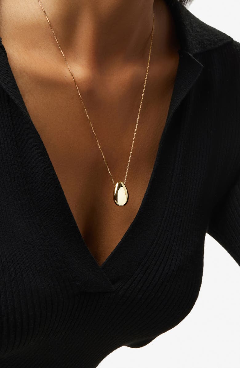 Ana Luisa Pebble Pendant Necklace, Alternate, color, Gold