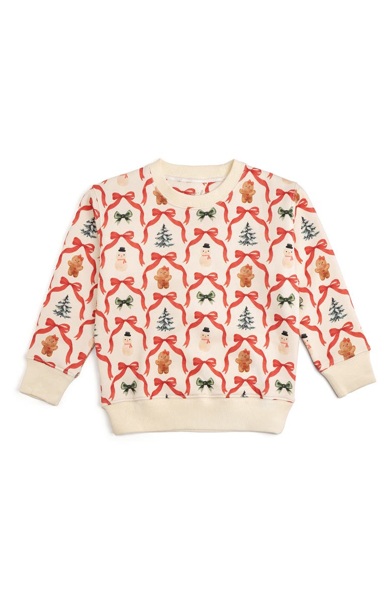 Sweet Wink Christmas Cutie Sweatshirt, Main, color, Natural