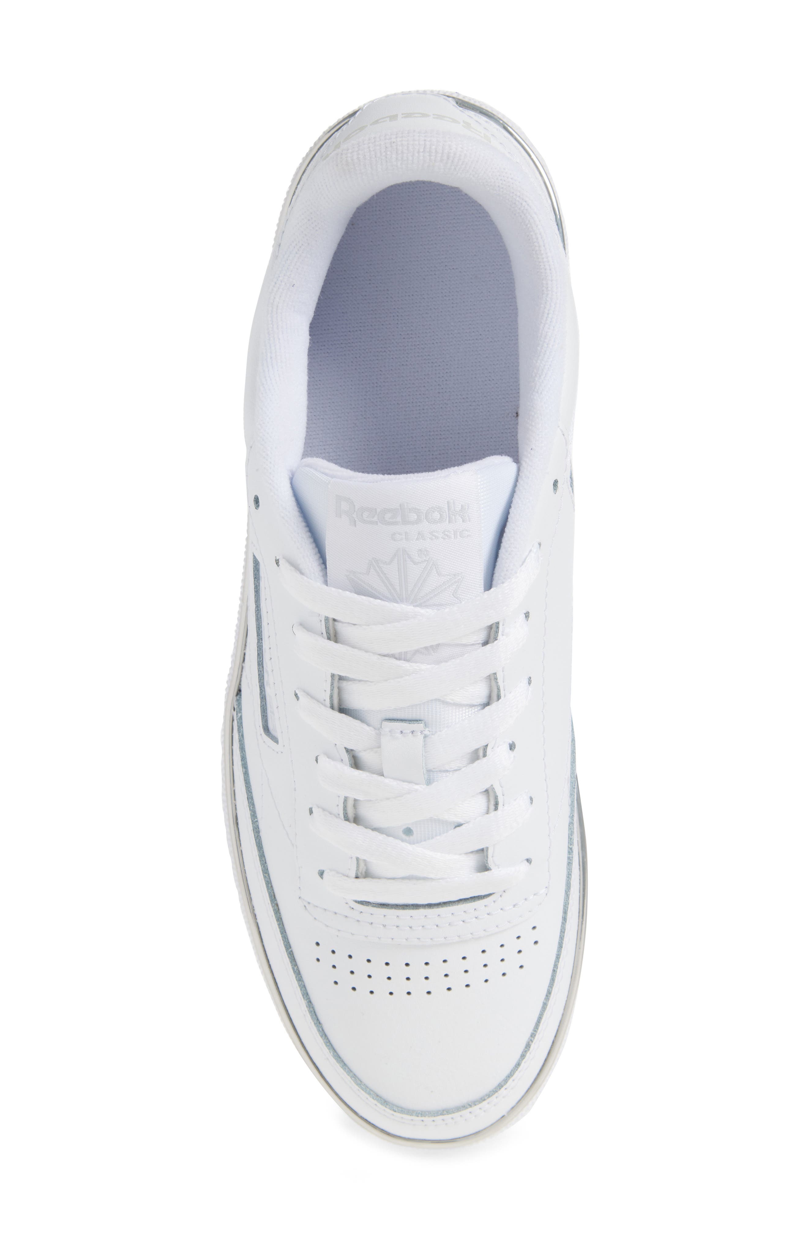Reebok Club C 85 Sneaker, Alternate, color, White/White/Barelygrey