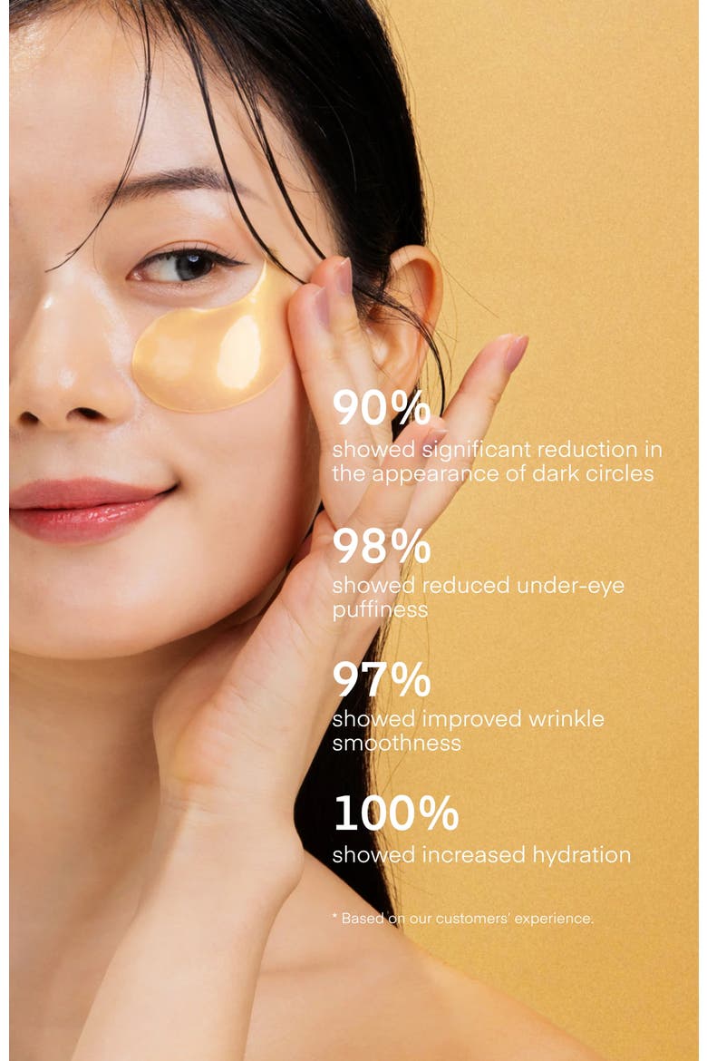 24K Gold Retinol Eye Gel Patch, Alternate, color, Gold