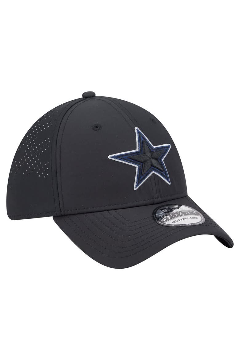 Men's New Era  Black Dallas Cowboys 39THIRTY Flex Hat, Alternate, color, Black