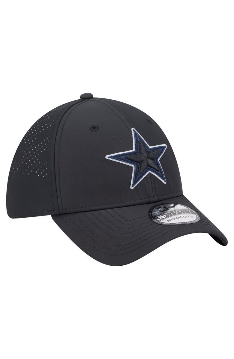 New Era Men's New Era Black Dallas Cowboys 39THIRTY Flex Hat, Alternate, color, Black