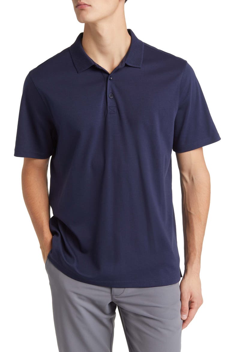 Pima Cotton Polo, Main, color, NAVY