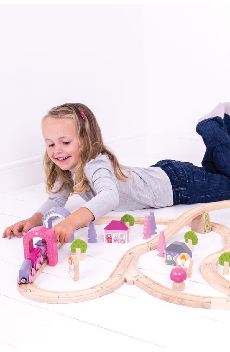 Bigjigs Rail Fairy Town Train Set, Alternate, color, Multicoloured