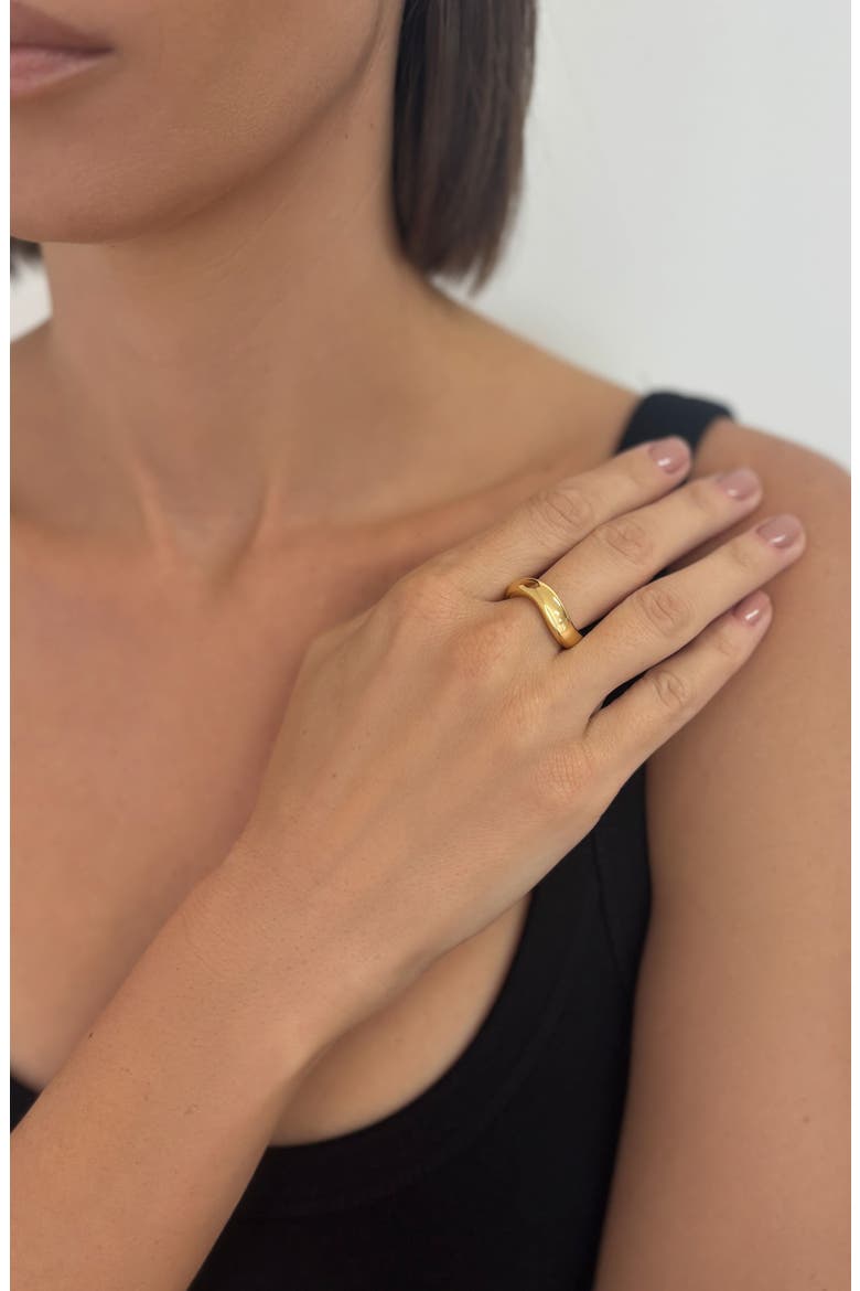 Wavy Band Ring, Alternate, color, GOLD