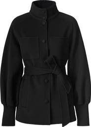Mackage Shania Double Face Belted Wool Jacket