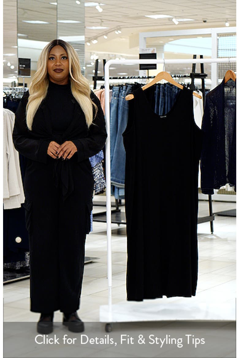 Rib Knit Tank Midi Dress video