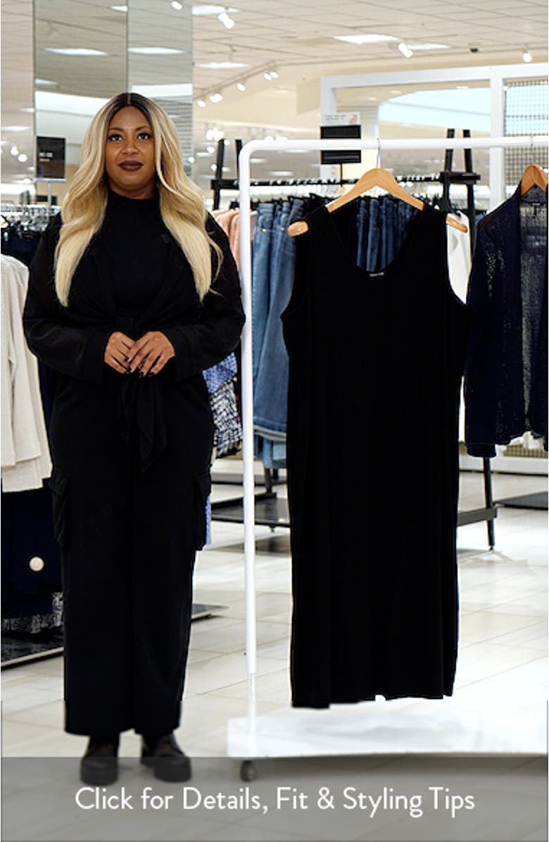 Rib Knit Tank Midi Dress, sales video thumbnail