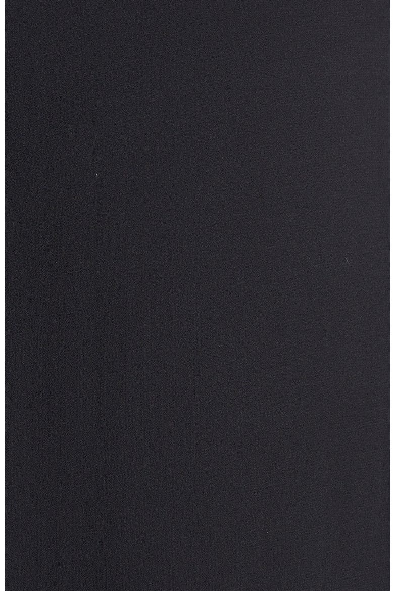 Textured Silk Georgette Skirt, Alternate, color, BLACK