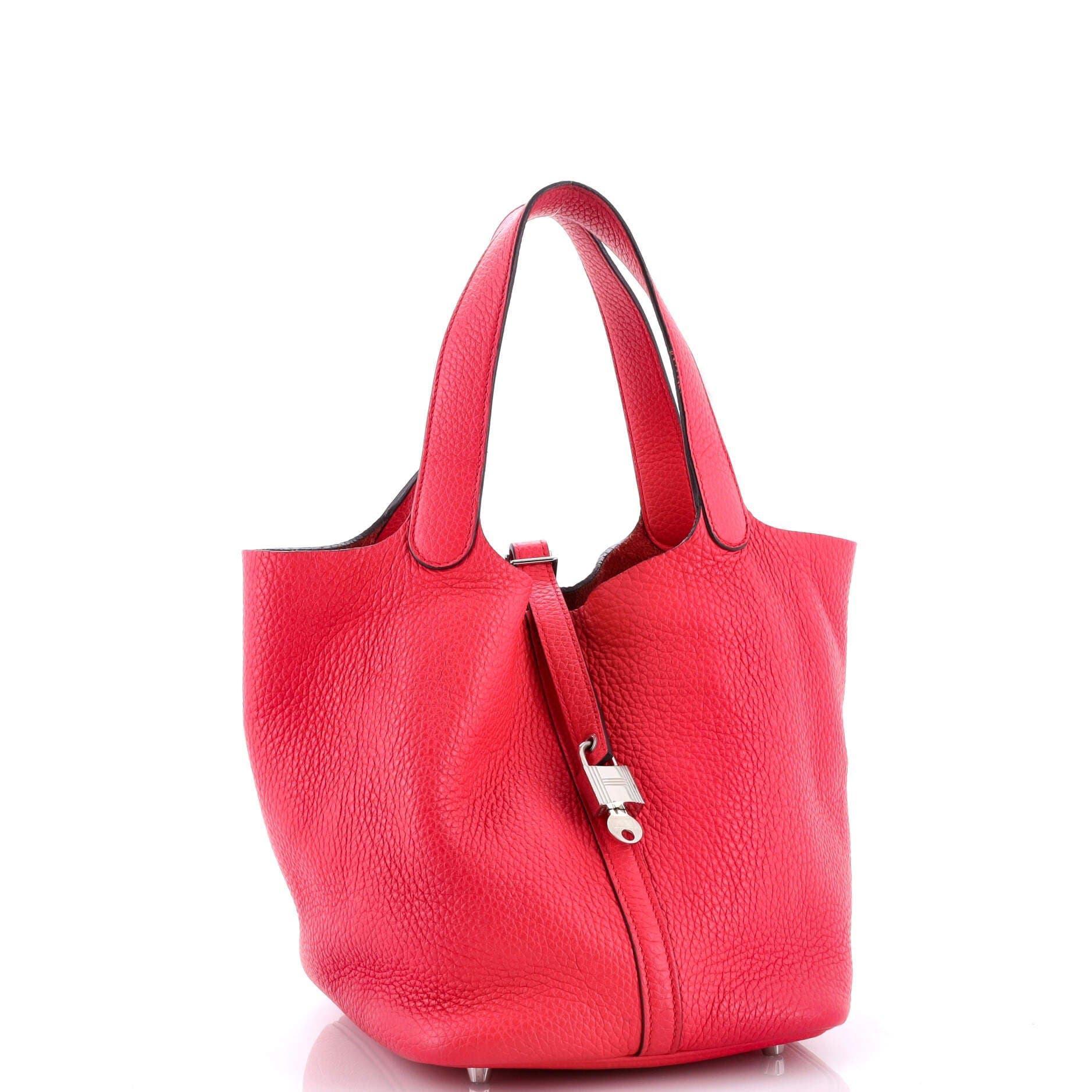 Pre-Owned Hermes Picotin Lock Bag Clemence MM, Alternate, color, Rose Mexico