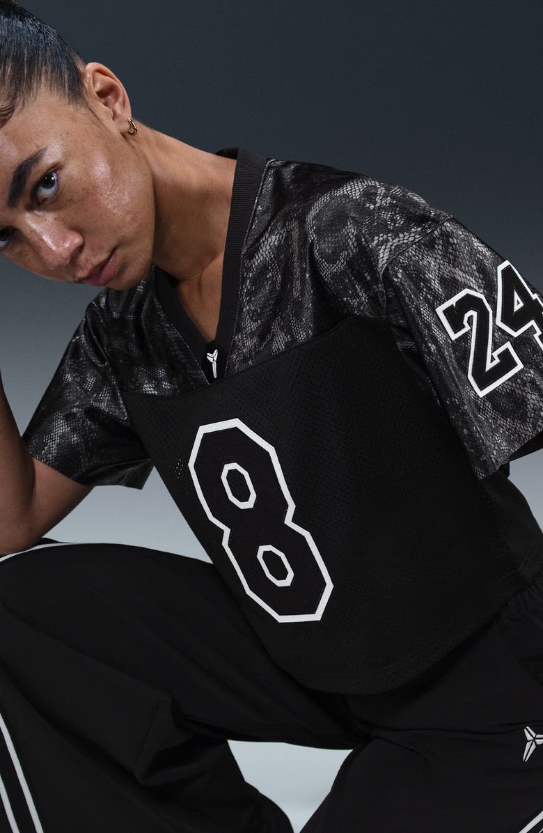 Nike Kobe Bryant Mamba Football Jersey, Alternate, color, Black/ White