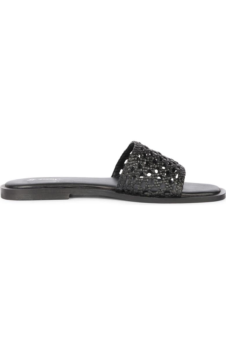 SAINT G Jade Woven Slide Sandal, Alternate, color, Black