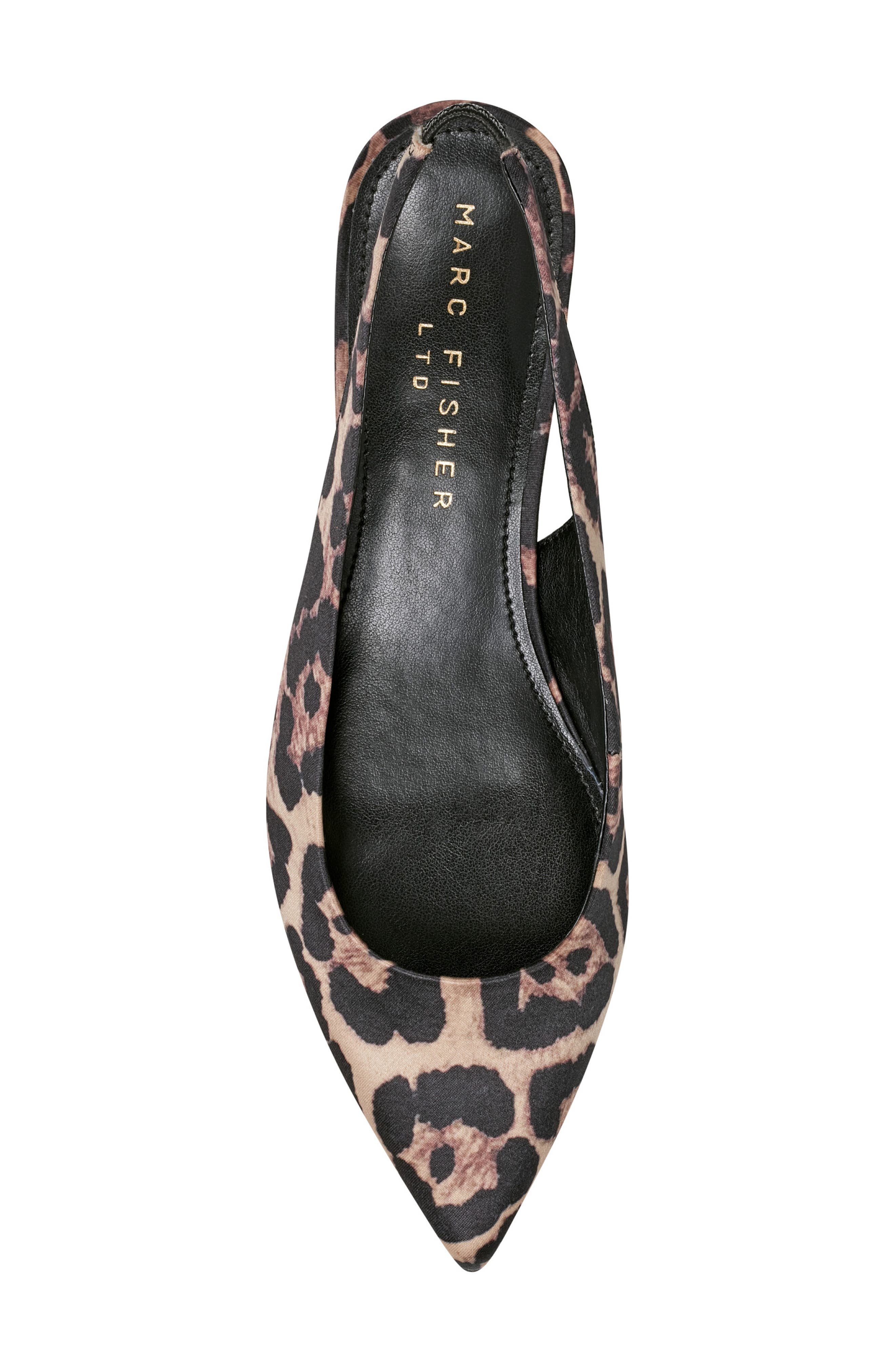 Marc Fisher LTD Posey Slingback Pointed Toe Kitten Heel Pump, Alternate, color, 