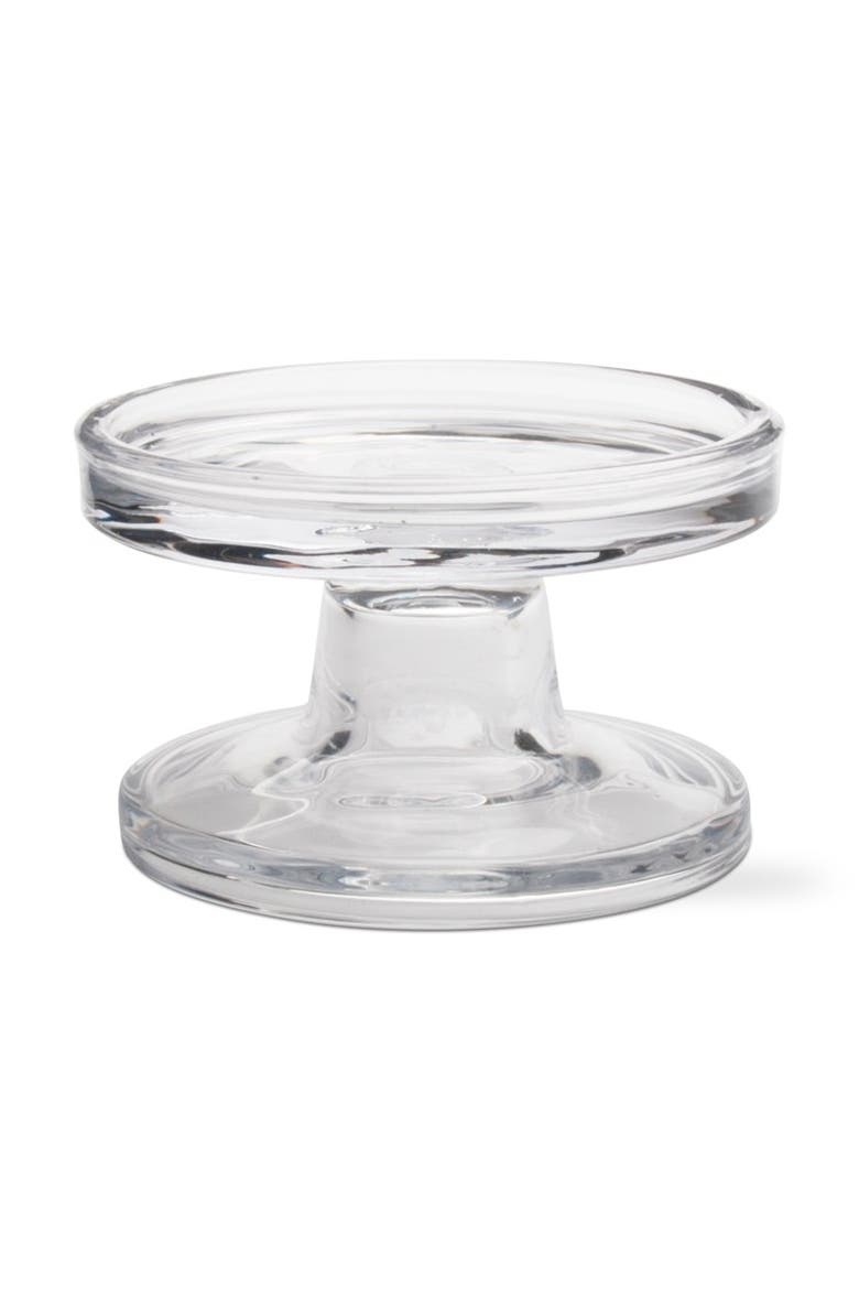 Bobbin Reversible Glass Candle Holders for Everyday Use, Main, color, Clear