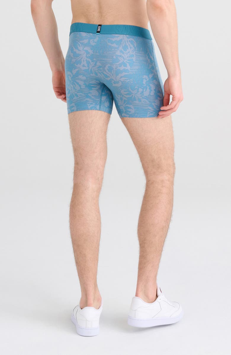 SAXX DropTemp<sup>™</sup> Cooling Cotton 2-Pack Slim Fit Boxer Briefs, Alternate, color, Jungle Haze/ Dark Ink